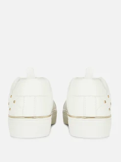 Hot Sneaker Mit Strassnieten Und Dicker Sohle Damen Sneakers