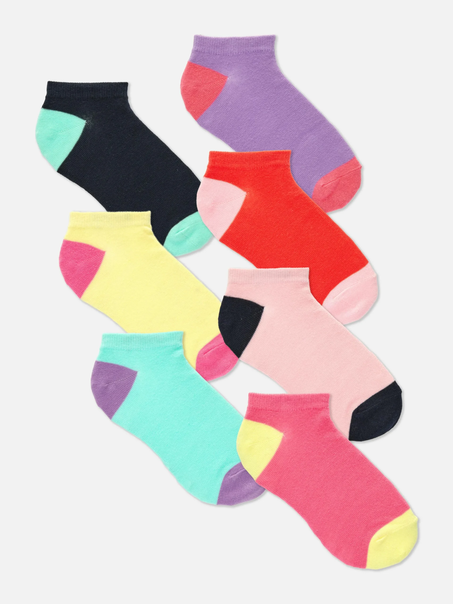 Discount Sneaker-Socken In Blockfarben, 7er-Pack Kinder Socken Und Strumpfhosen