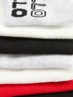 Online Sneakersocken Mit Augenmotiv, 7er-Pack Damen Socken