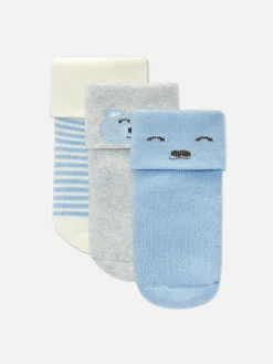 Outlet Socken Mit Bündchen, 3er-Pack Socken Und Strumpfhosen