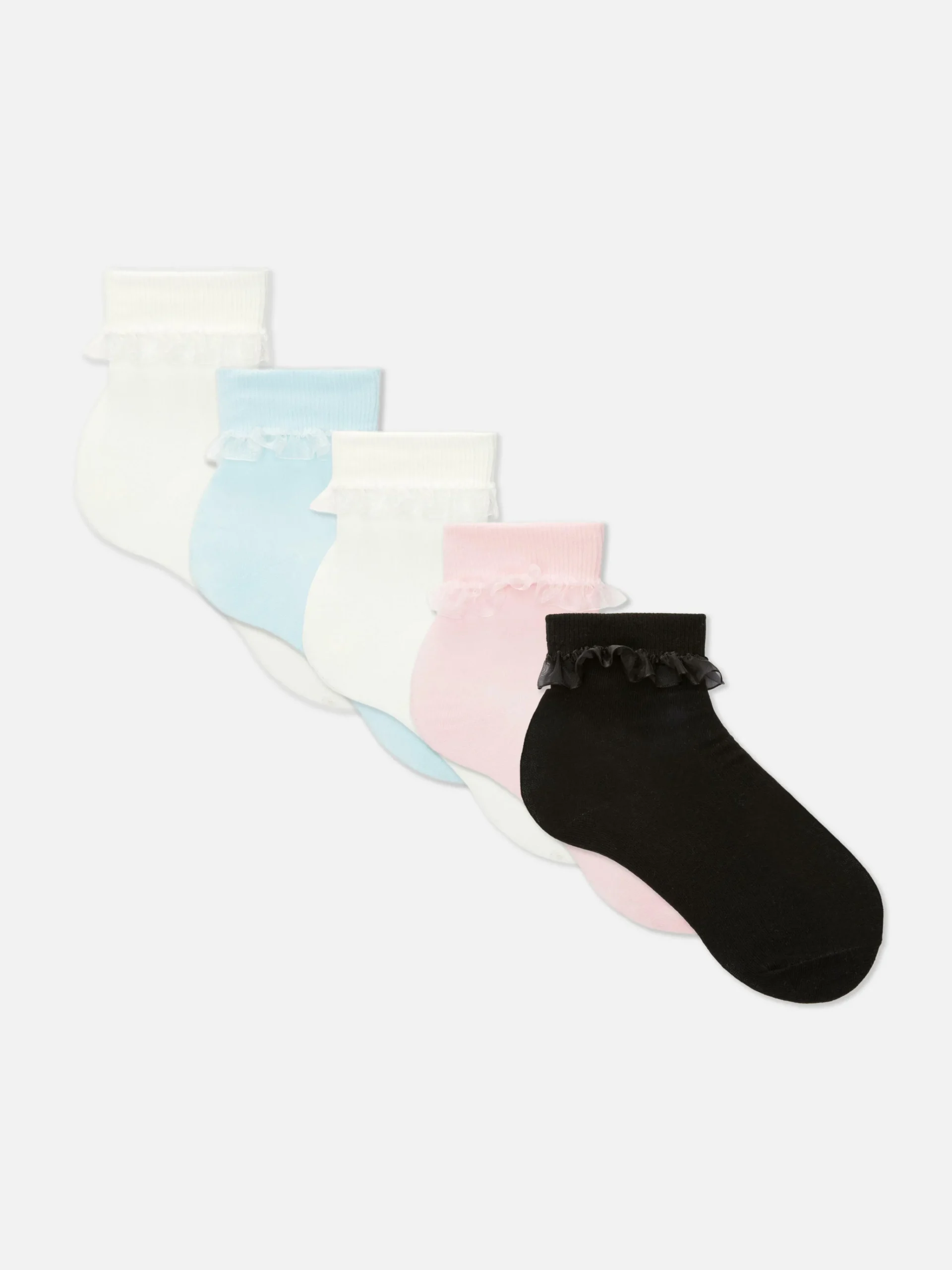 Clearance Socken Mit Rüschenbesatz, 5er-Pack Kinder Socken Und Strumpfhosen