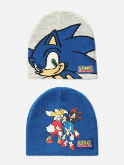 Hot „Sonic The Hedgehog“ Beanies, 2er-Pack Kinder Mützen, Handschuhe Und Schals