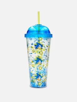 New „Sonic The Hedgehog“ Glitzer-Reisebecher Tassen Und Becher