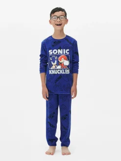 Clearance „Sonic The Hedgehog“ Schlafanzug Mit T-Shirt Und Hose Kinder Schlafanzüge Und Nachtwäsche