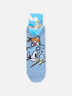 New „Sonic The Hedgehog“ Sneakersocken, 3er-Pack Damen Socken