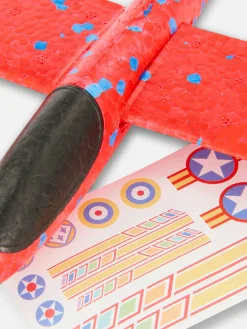 Spielzeugflugzeug Und Aufkleber Im Set Kinder Holzspielzeug