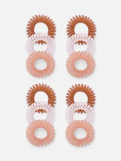 Outlet Spiralhaargummis, 12er-Pack Damen Haarschmuck