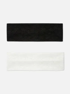 Clearance Spitzenhaarbänder, 2er-Pack Damen Haarschmuck