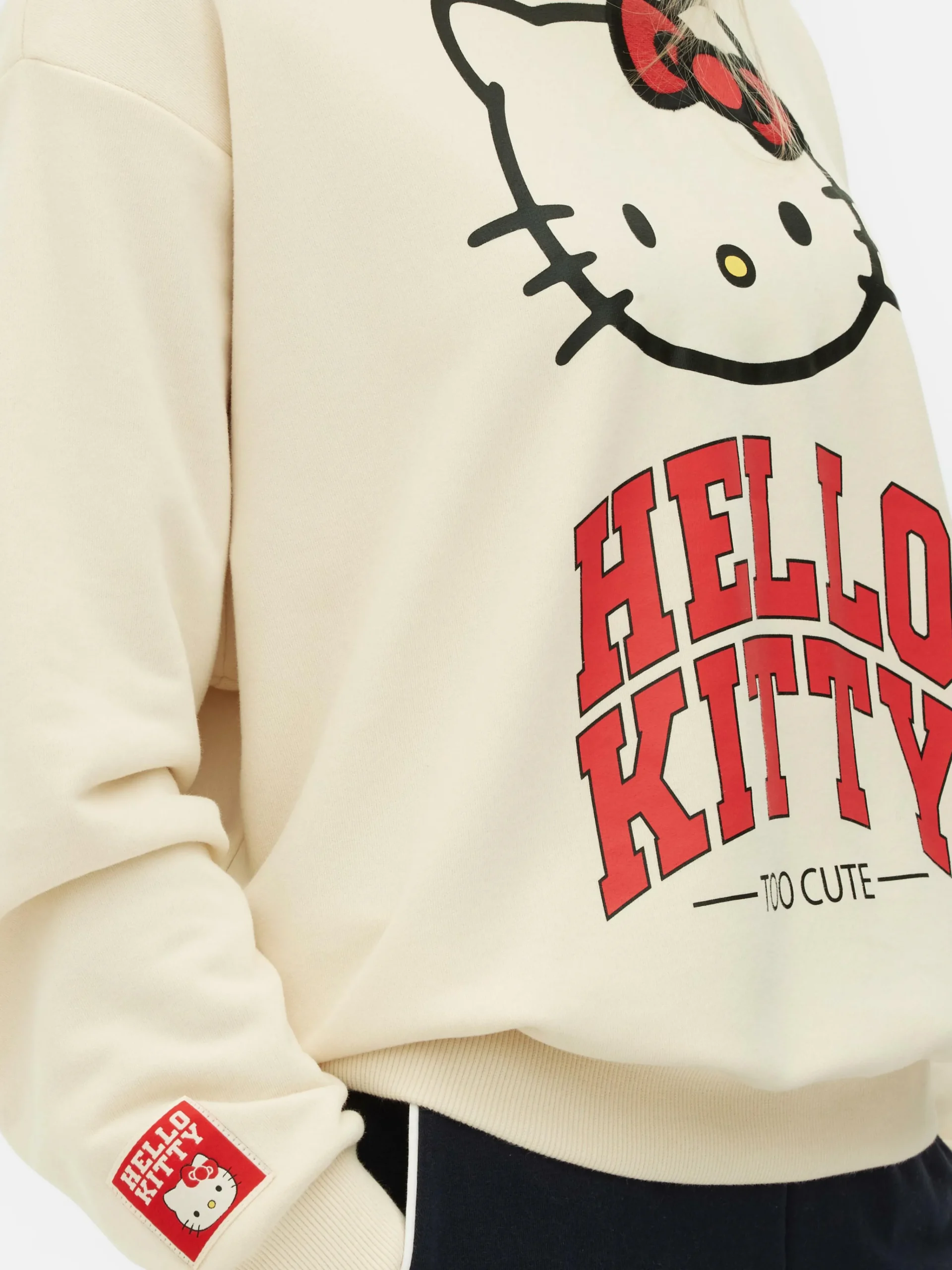 Outlet Sportliches „Hello Kitty“ Sweatshirt Mit Grafik Damen Hoodies Und Sweatshirts