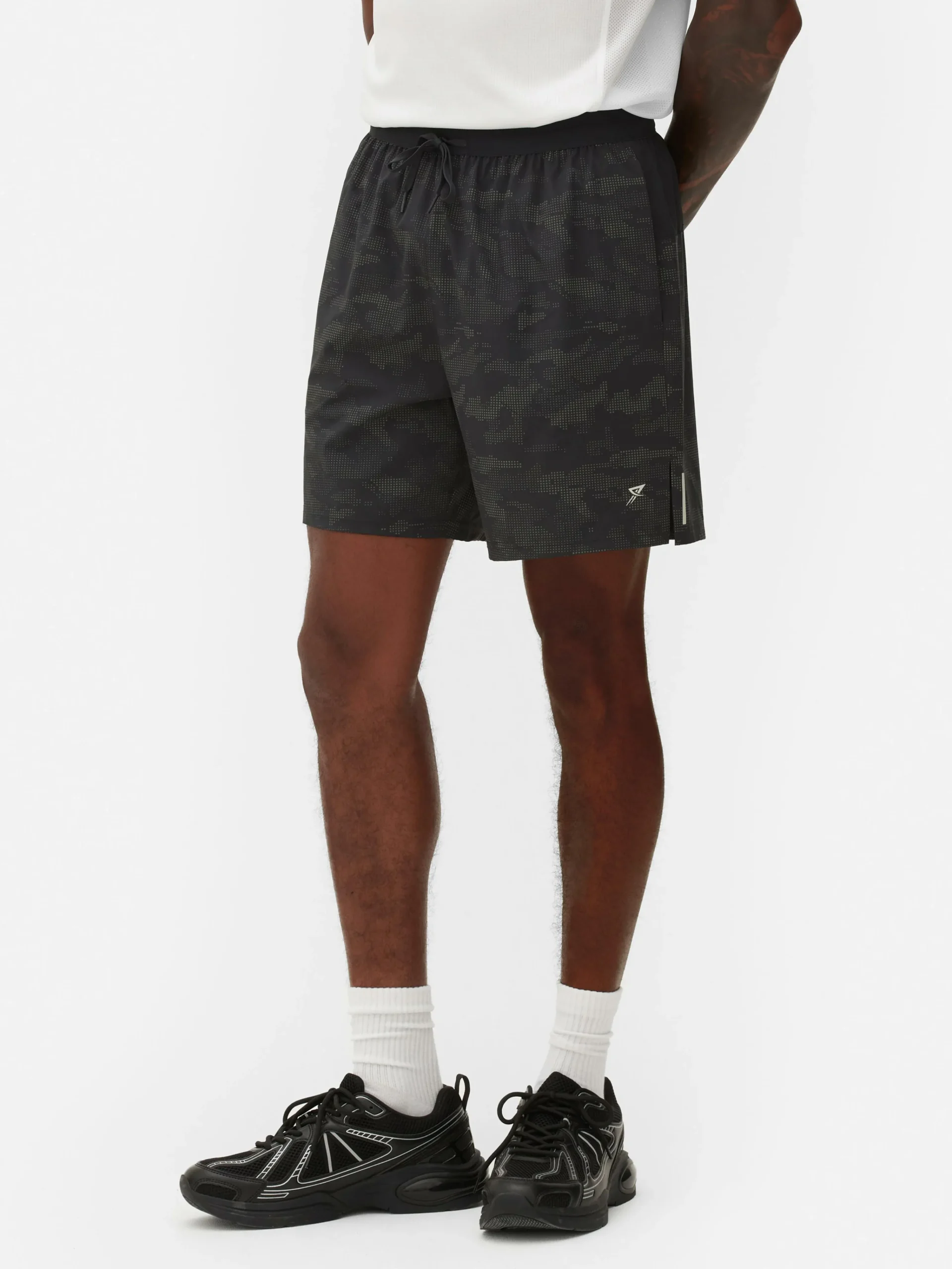 Clearance Sportshorts Mit Reflektierendem Muster Herren Shorts|Sportbekleidung
