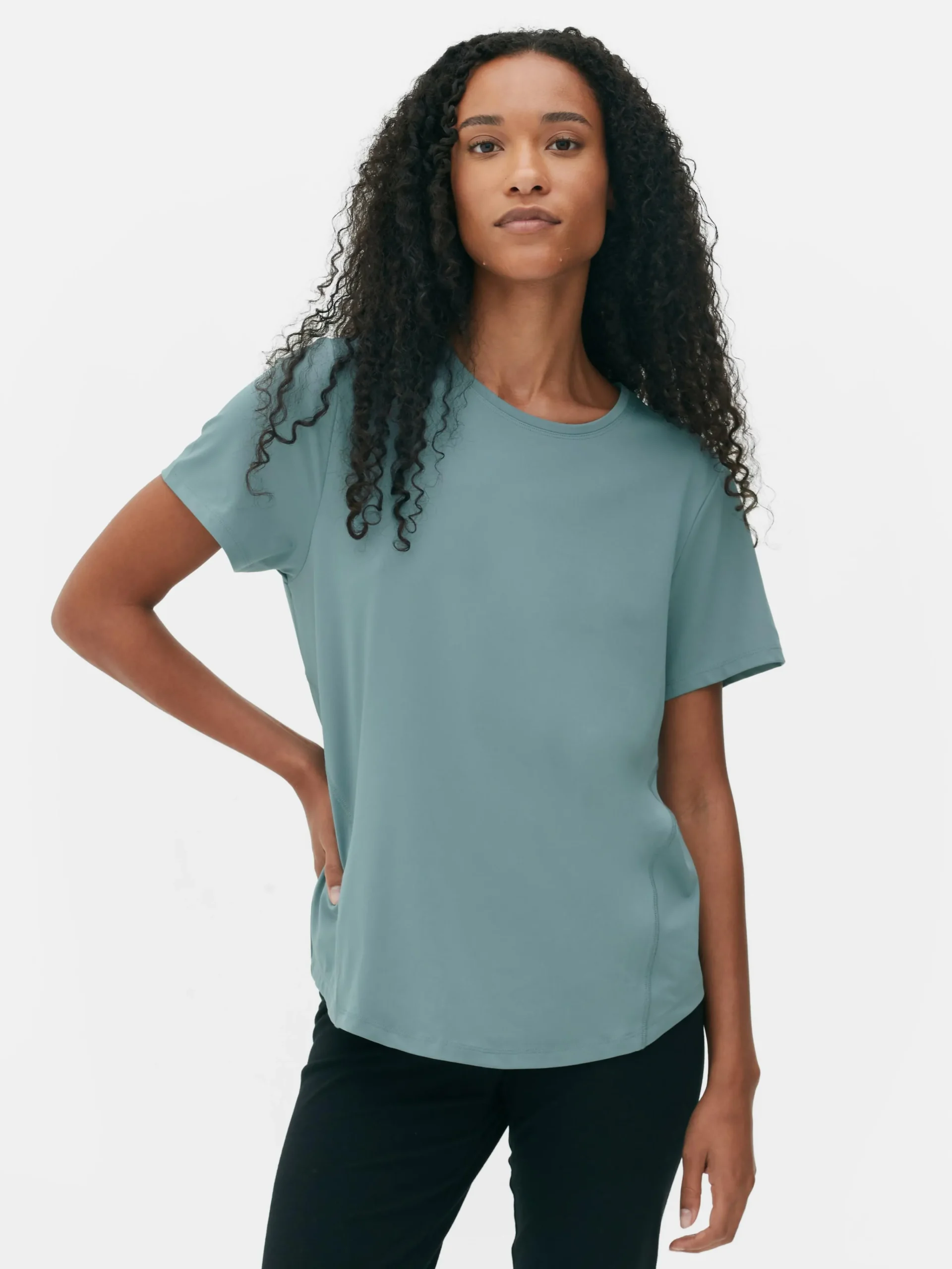 Outlet Sport-T-Shirt Mit Rundhalsausschnitt Damen Fitnesskleidung Und Activewear