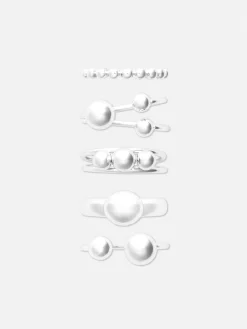 Sale Stapelbare Kugelringe, 5er-Pack Damen Schmuck