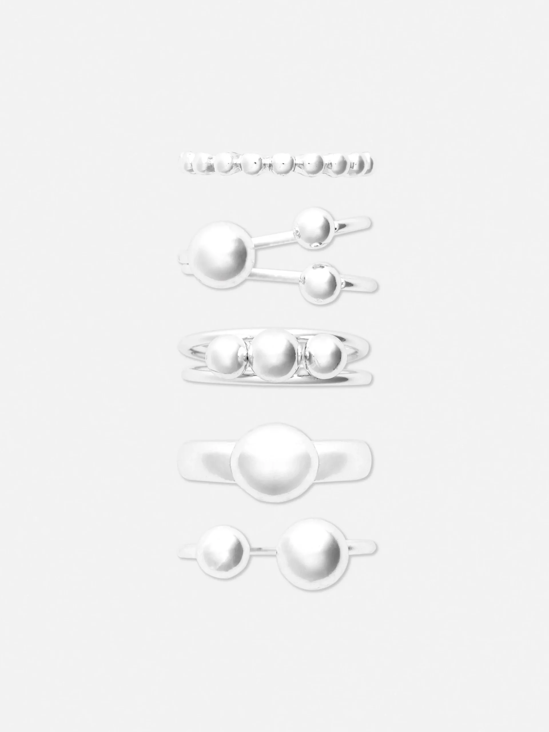 Sale Stapelbare Kugelringe, 5er-Pack Damen Schmuck