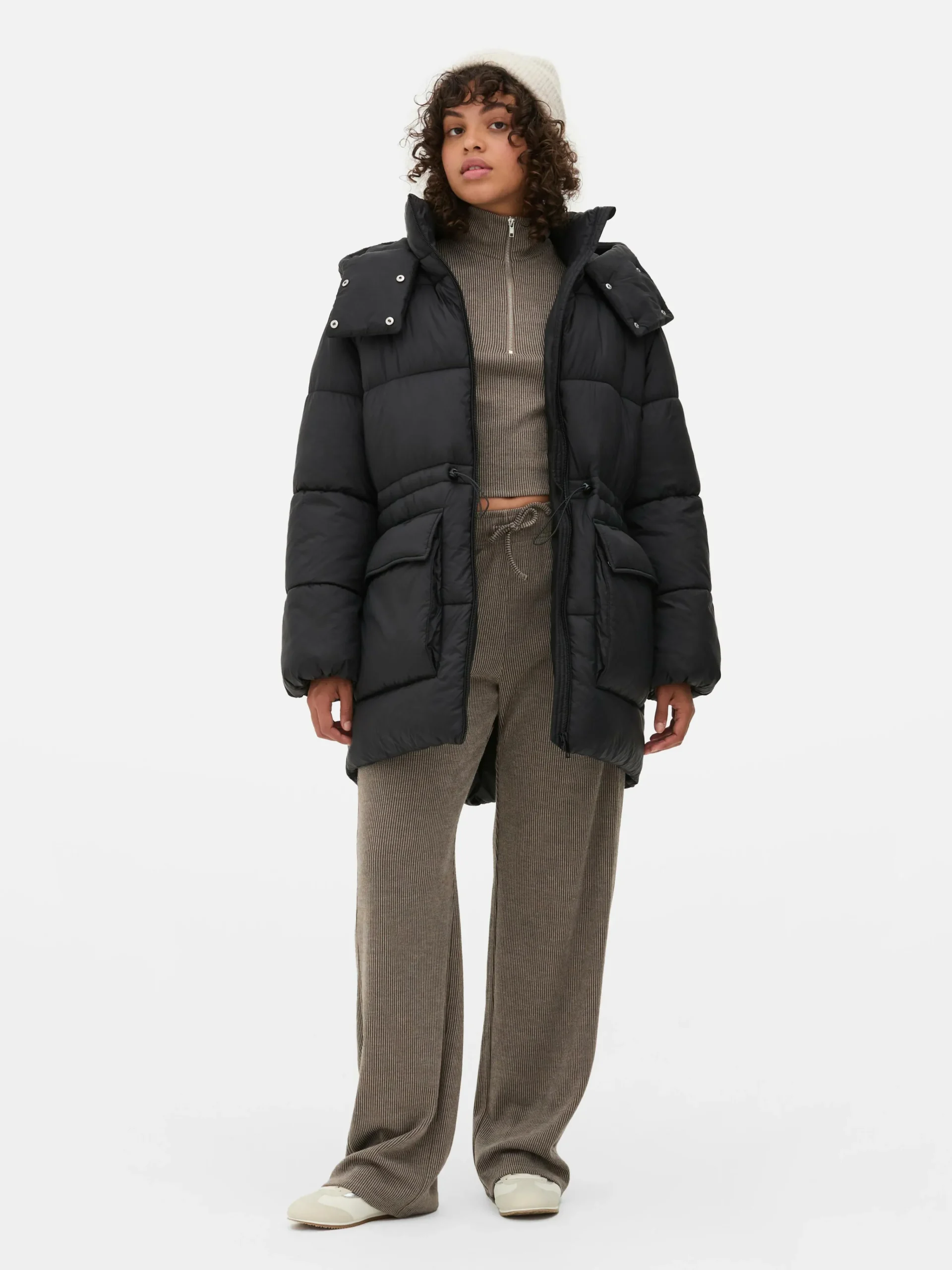 Clearance Steppmantel Mit Kapuze Damen Jacken Und Mäntel