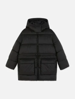 Clearance Steppmantel Mit Kapuze Damen Jacken Und Mäntel