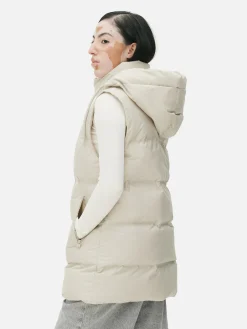 Hot Steppweste Mit Kapuze Damen Jacken Und Mäntel