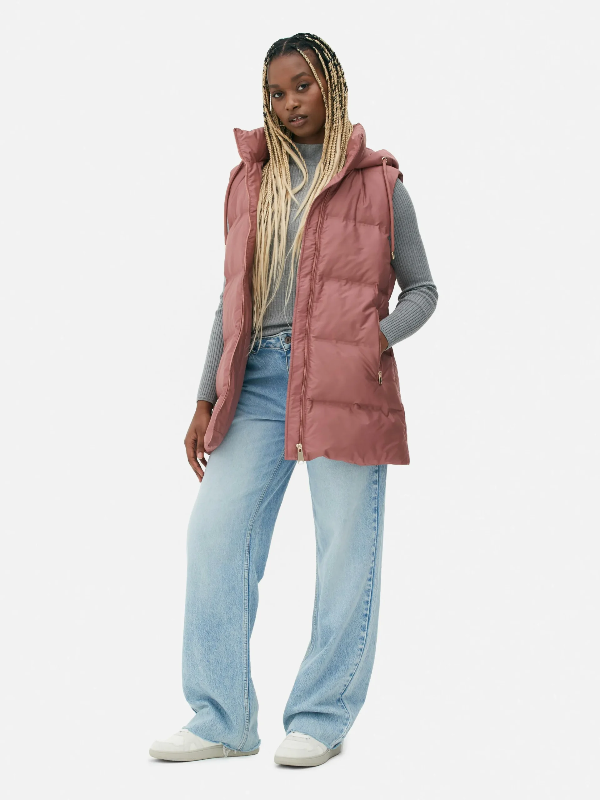 Steppweste Mit Kapuze Damen Jacken Und Mäntel