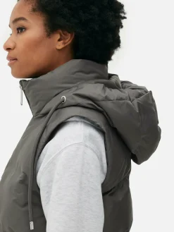 Online Steppweste Mit Kapuze Damen Jacken Und Mäntel