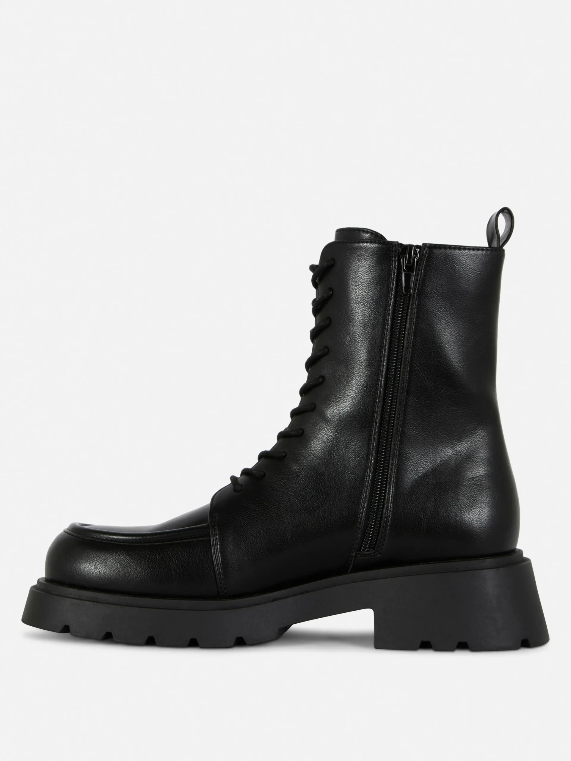 New Stiefeletten Mit Apron Toe Und Schnürung Damen Stiefel