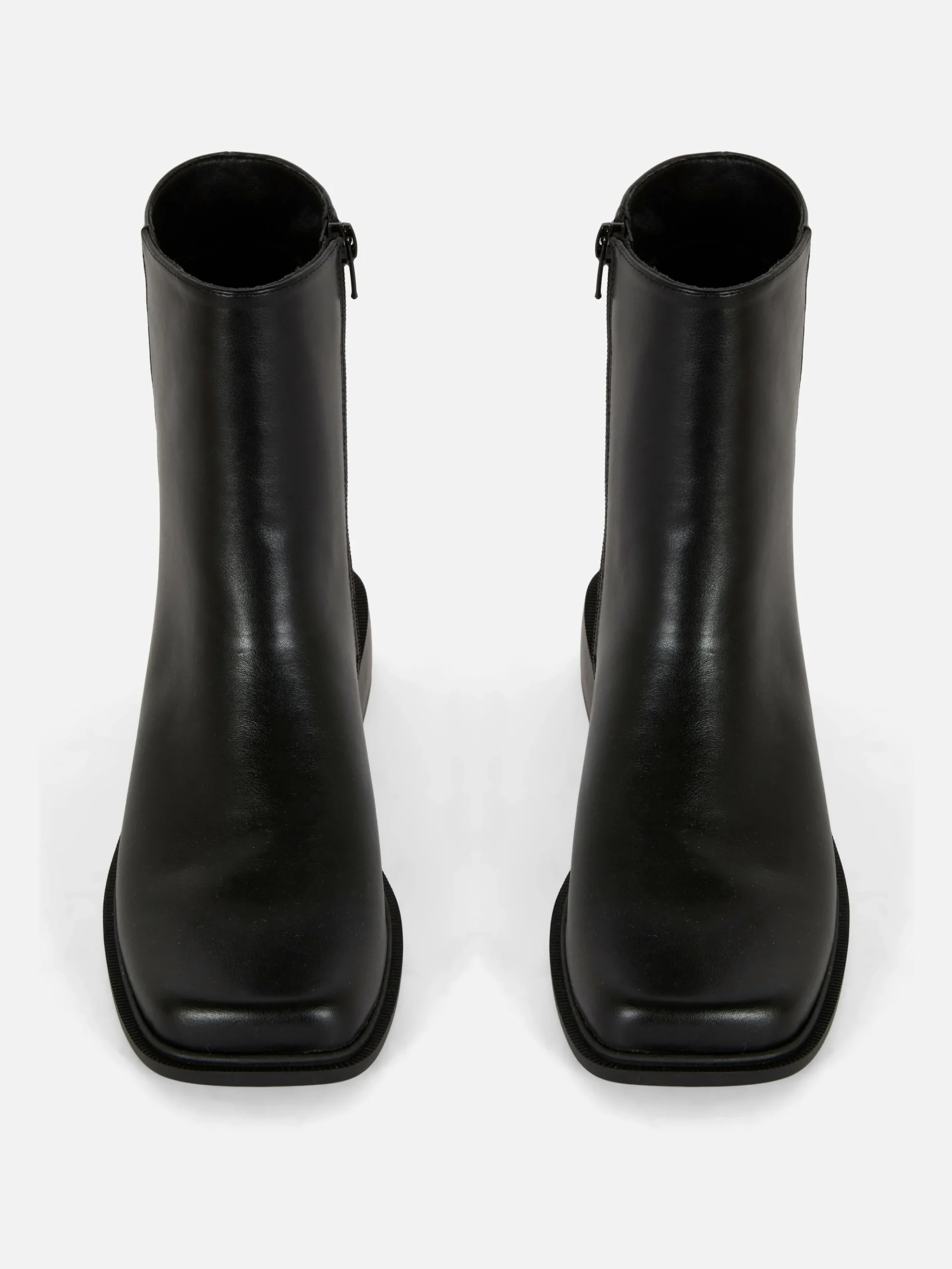 Outlet Stiefeletten Mit Eckiger Zehenpartie Damen Stiefel