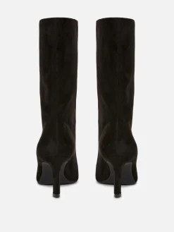 Sale Stiletto-Stiefel In Wildleder-Optik Damen Stiefel