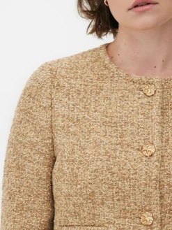 Discount „Stitch“ Bouclé-Jacke Damen Jacken Und Mäntel