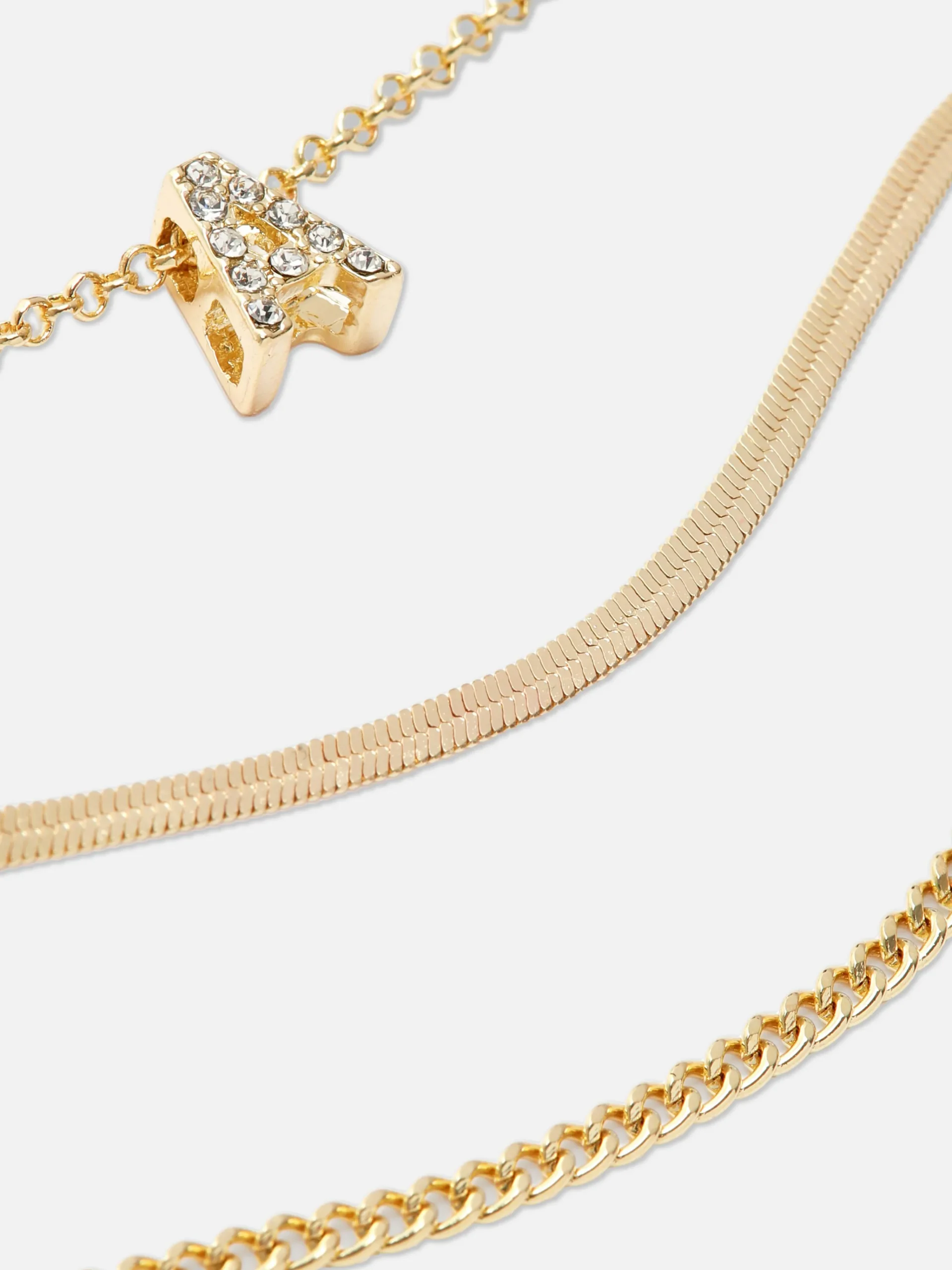 Best Strassarmbänder Mit Initiale, 3er-Pack Damen Schmuck