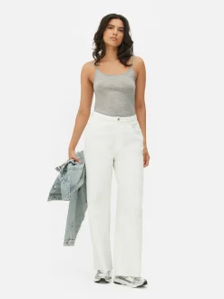 Sale Stretch-Camisole Mit U-Ausschnitt Damen Tops Und T-Shirts