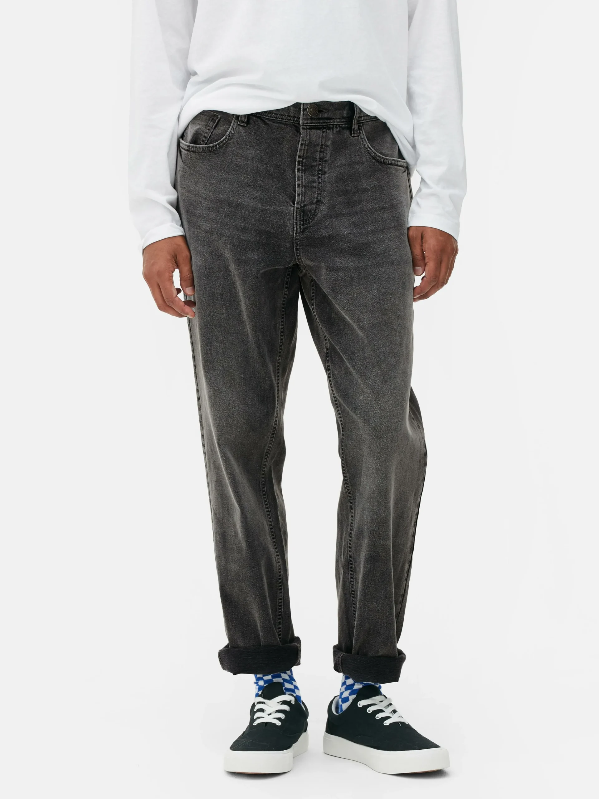 Clearance Stretch-Jeans Mit Geradem Bein Herren Jeans