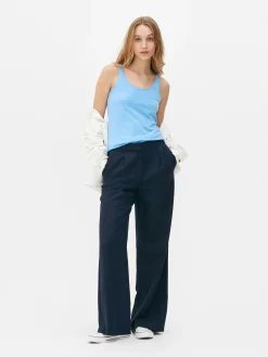 New Stretch-Tanktop Mit U-Ausschnitt Damen Tops Und T-Shirts