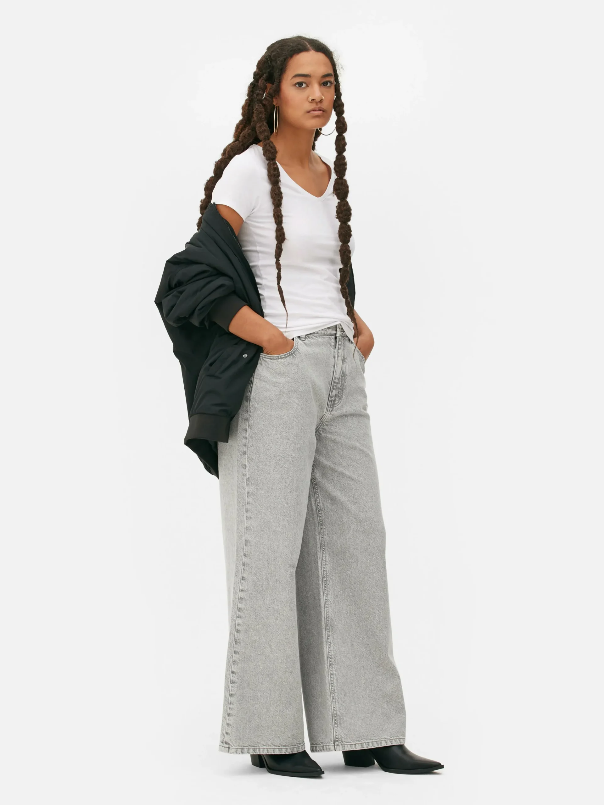 Hot Stretch-T-Shirt Mit V-Ausschnitt Damen Tops Und T-Shirts