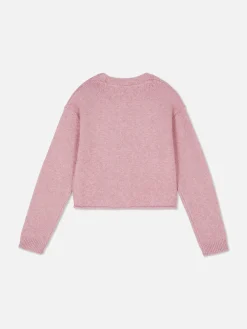 Sale Strickcardigan Mit Rollsaum Kinder Pullover Und Cardigans