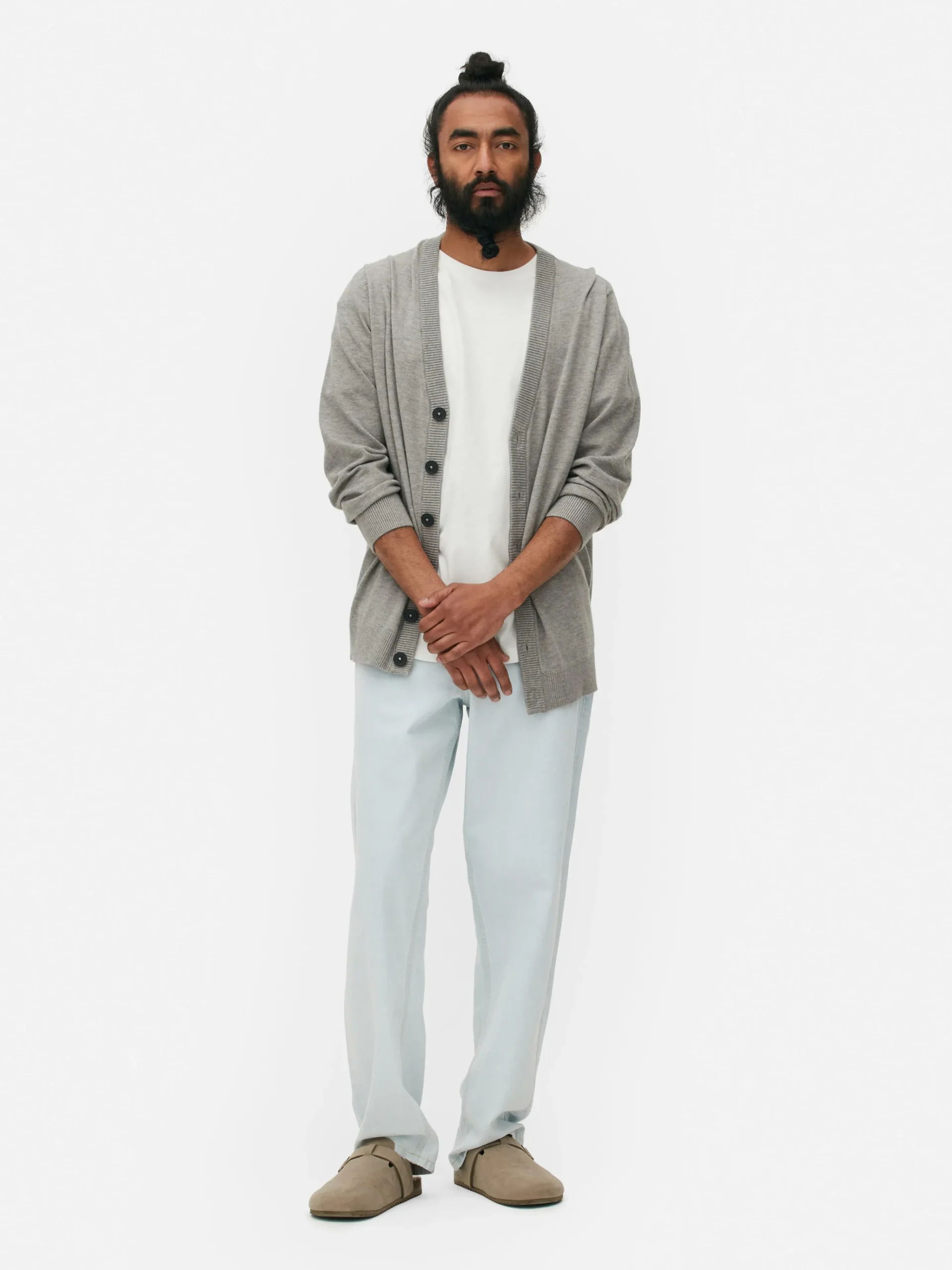 Strickjacke Mit Großen Knöpfen Herren Pullover Und Cardigans