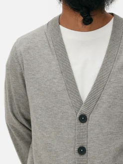 Strickjacke Mit Großen Knöpfen Herren Pullover Und Cardigans