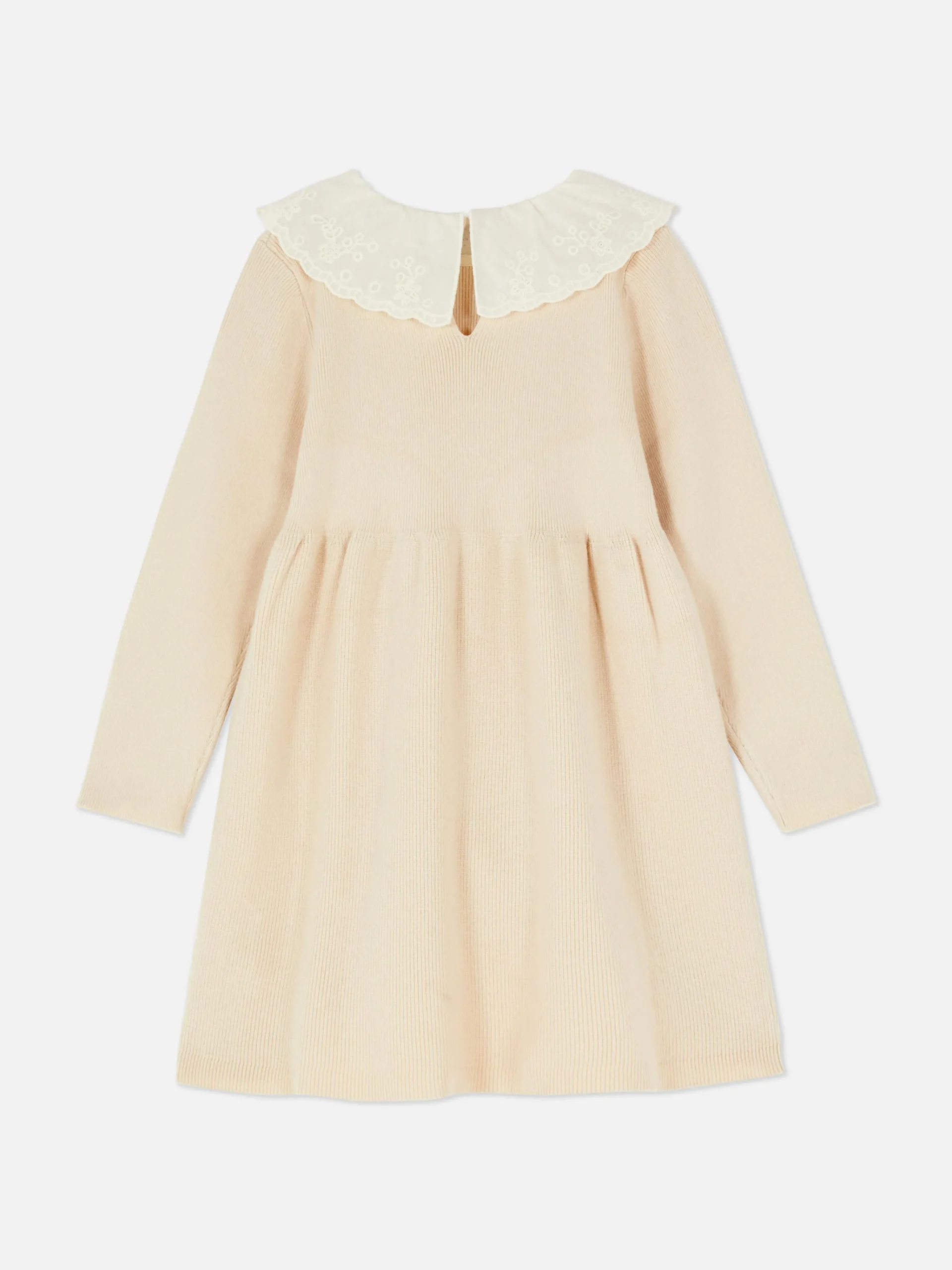 Strickkleid Mit Besticktem Kragen Kinder Kleider