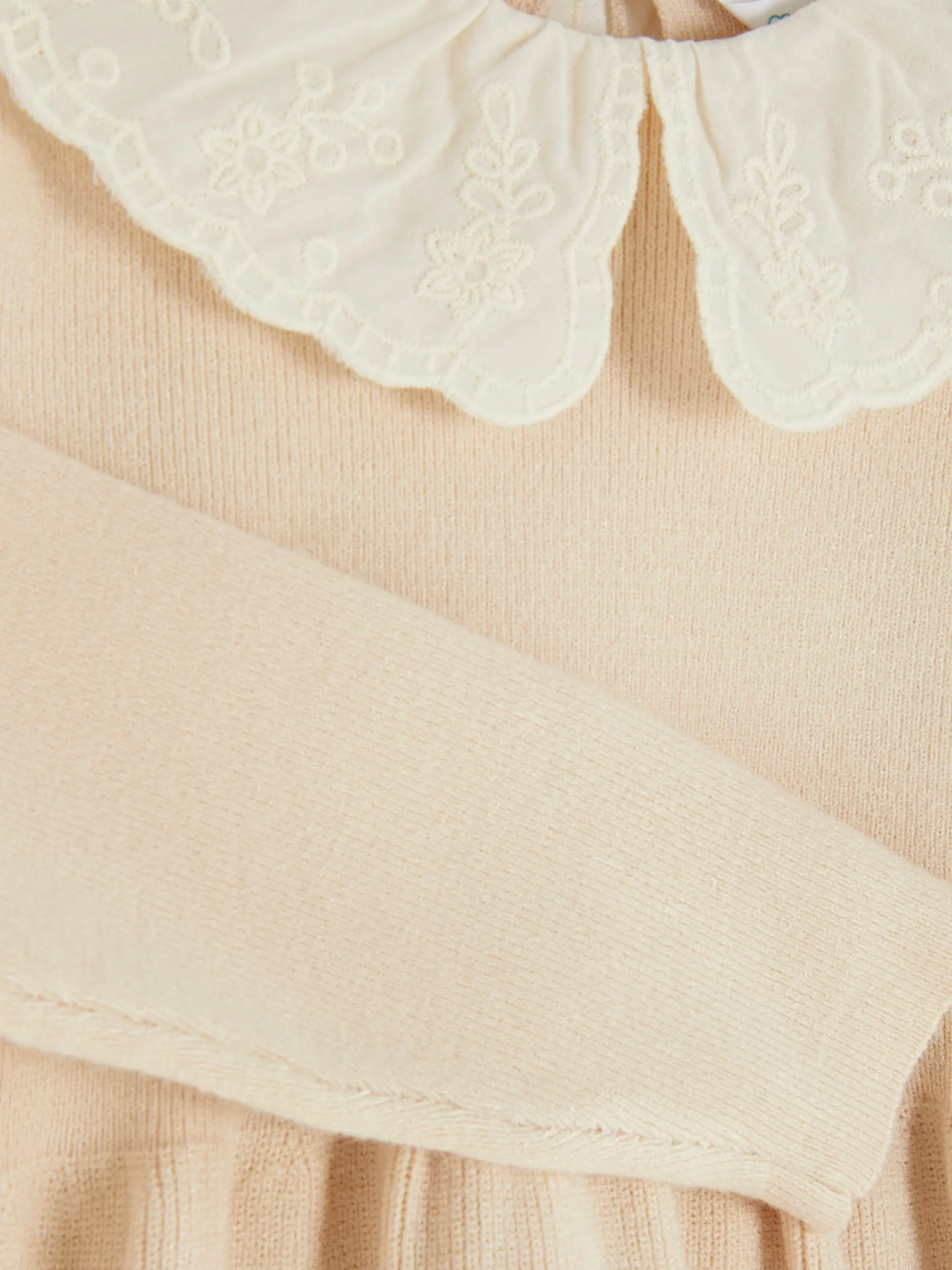 Strickkleid Mit Besticktem Kragen Kinder Kleider