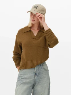 Sale Strick-Polopullover Damen Pullover Und Cardigans