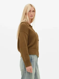 Sale Strick-Polopullover Damen Pullover Und Cardigans