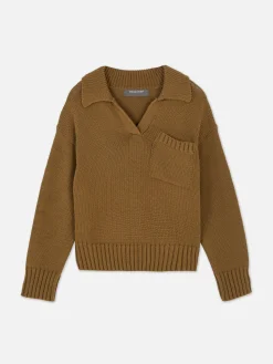 Sale Strick-Polopullover Damen Pullover Und Cardigans