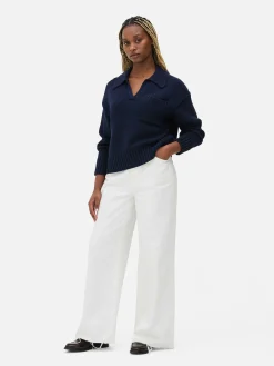 Outlet Strick-Polopullover Damen Pullover Und Cardigans