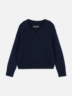 Outlet Strick-Polopullover Damen Pullover Und Cardigans