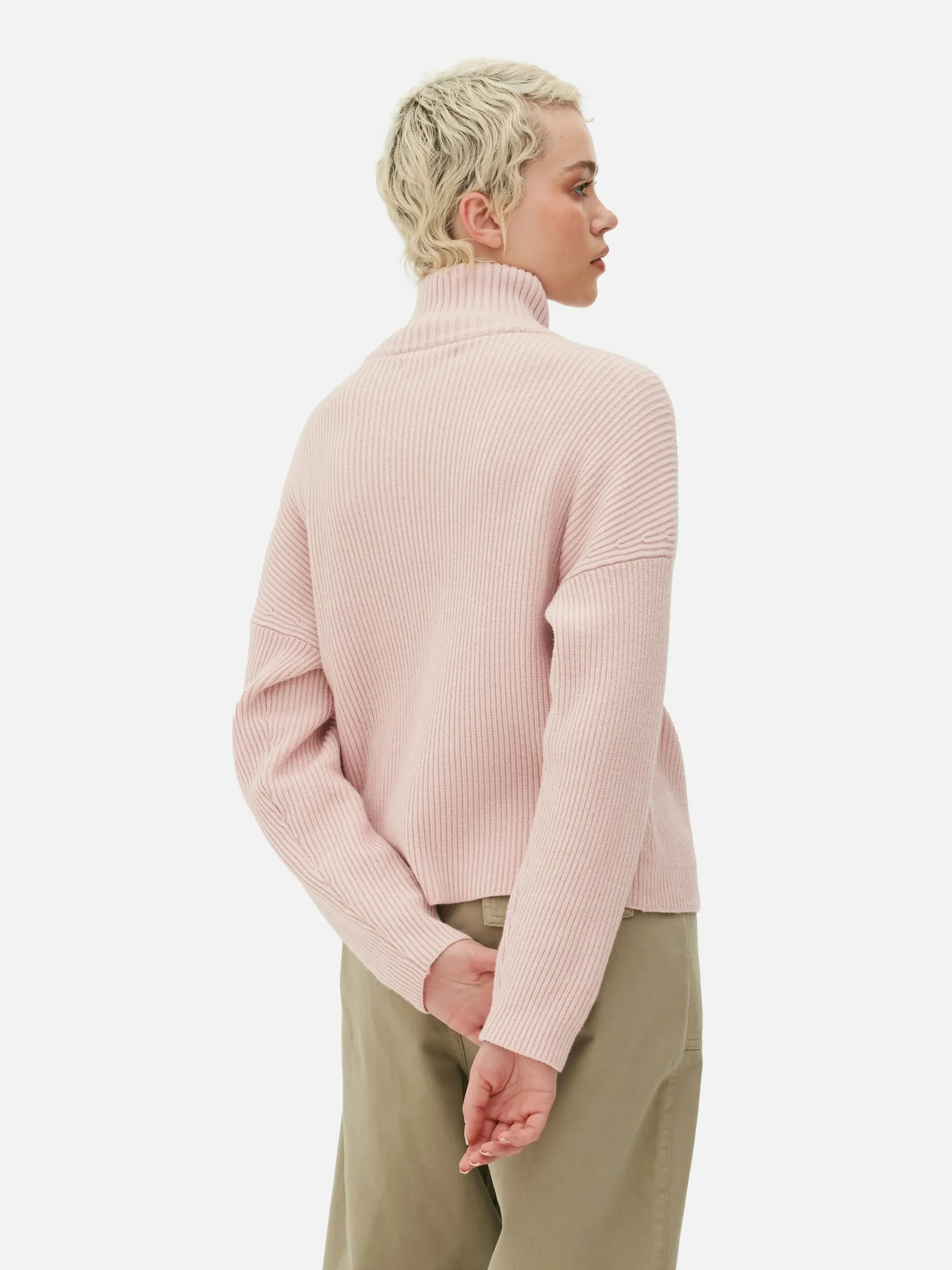 Outlet Strickpullover Mit Halbem Reißverschluss Damen Pullover Und Cardigans