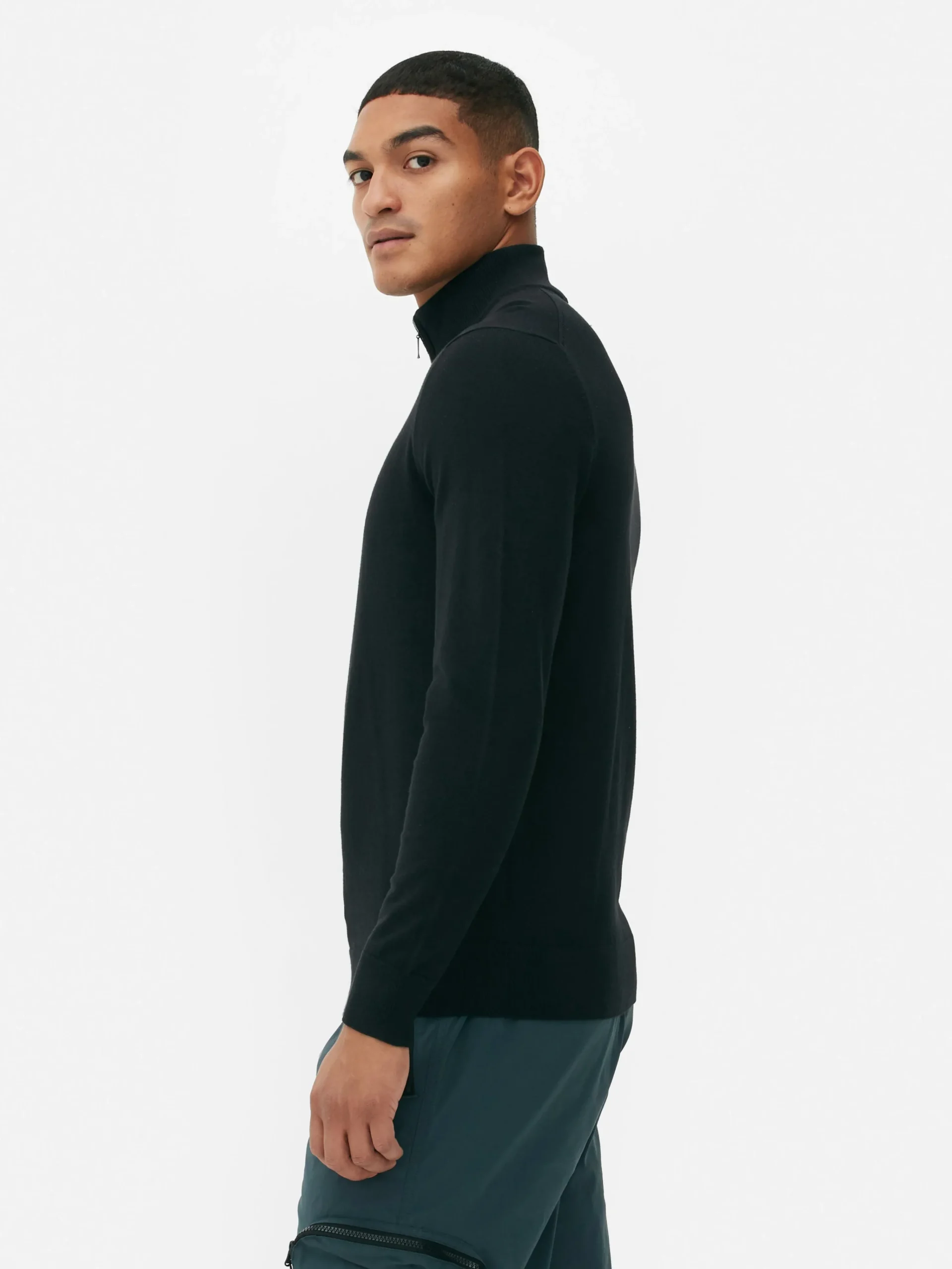 Online Strickpullover Mit Kurzem Reißverschluss Herren Pullover Und Cardigans