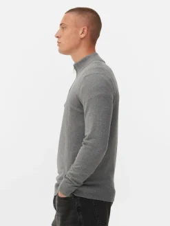 Clearance Strickpullover Mit Kurzem Reißverschluss Herren Pullover Und Cardigans