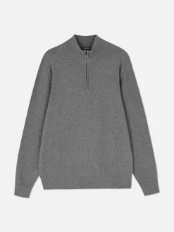 Clearance Strickpullover Mit Kurzem Reißverschluss Herren Pullover Und Cardigans