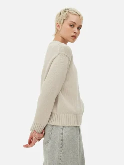 Sale Strickpullover Mit Rundhalsausschnitt Damen Pullover Und Cardigans