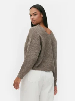 Discount Strickpullover Mit V-Ausschnitt Damen Pullover Und Cardigans