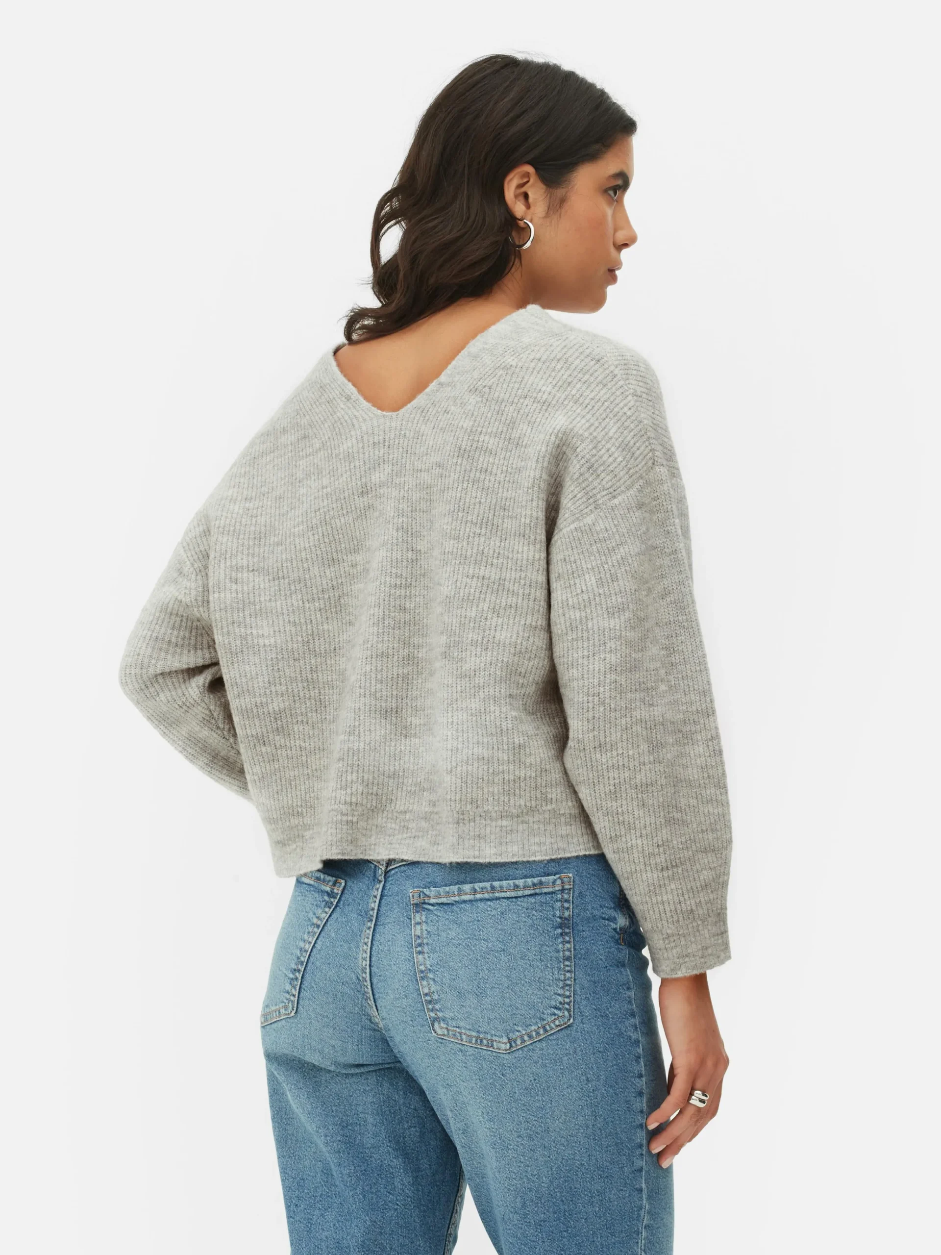 Strickpullover Mit V-Ausschnitt Damen Pullover Und Cardigans