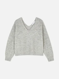 Strickpullover Mit V-Ausschnitt Damen Pullover Und Cardigans