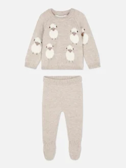 Clearance Strickpullover Und Leggings Mit Schafmotiv Sets Und Outfits